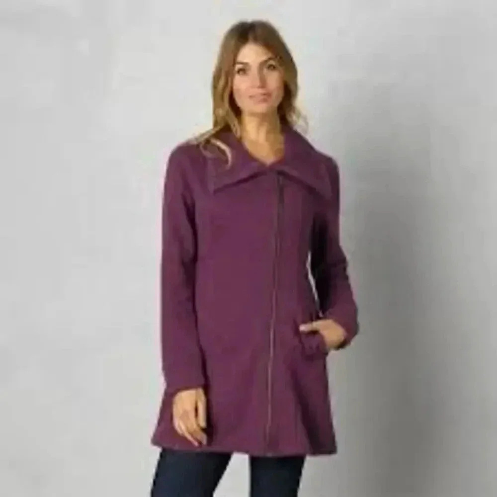 Prana Mila Fleece Jacket Womens XS Plum